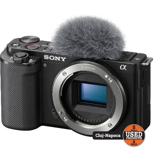 Aparat foto Mirrorless Sony Alpha ZV-E10, 24.2 Mp, UHD 4K, Bluetooth